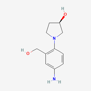 (3R)-1-[4-amino-2-(hydroxymethyl)phenyl]pyrrolidin-3-ol