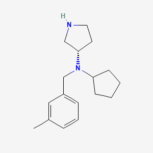 (3S)-N-cyclopentyl-N-[(3-methylphenyl)methyl]pyrrolidin-3-amine