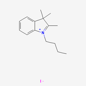molecular formula C15H22IN B1291532 1-丁基-2,3,3-三甲基-3H-吲哚-1-碘化物 CAS No. 20205-30-5