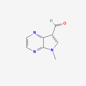 5-Methyl-5H-pyrrolo[2,3-b]pyrazine-7-carbaldehyde