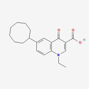 6-Cyclooctyl-1-ethyl-4-oxo-1,4-dihydroquinoline-3-carboxylic acid