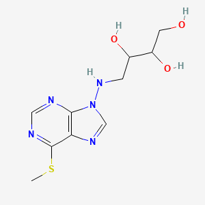 4-{[6-(Methylsulfanyl)-9h-purin-9-yl]amino}butane-1,2,3-triol