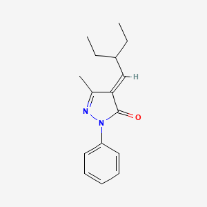 4-(2-Ethylbutylidene)-3-methyl-1-phenyl-1H-pyrazol-5(4H)-one