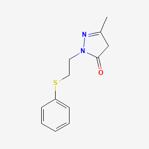 5-Methyl-2-[2-(phenylsulfanyl)ethyl]-2,4-dihydro-3H-pyrazol-3-one