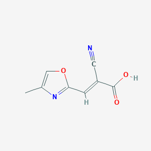 2-Cyano-3-(4-methyloxazol-2-yl)acrylic acid