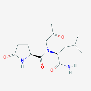 (S)-N-((S)-1-Amino-4-methyl-1-oxopentan-2-yl)-5-oxo-N-(2-oxopropyl)pyrrolidine-2-carboxamide