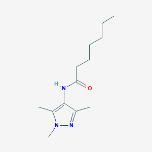 N-(1,3,5-Trimethyl-1H-pyrazol-4-yl)heptanamide