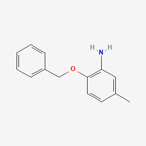 molecular formula C14H15NO B1291543 2-(Benzyloxy)-5-méthylaniline CAS No. 859791-73-4