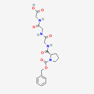 (S)-2-(2-(2-(1-((Benzyloxy)carbonyl)pyrrolidine-2-carboxamido)acetamido)acetamido)acetic acid