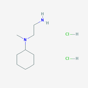 molecular formula C9H22Cl2N2 B1291545 N1-Cyclohexyl-N1-methylethane-1,2-diamine dihydrochloride CAS No. 1177346-07-4