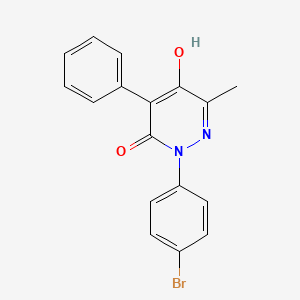 2-(4-Bromophenyl)-5-hydroxy-6-methyl-4-phenylpyridazin-3(2H)-one