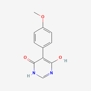 6-Hydroxy-5-(4-methoxyphenyl)pyrimidin-4(3H)-one