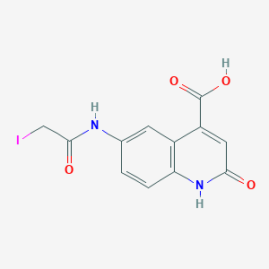 6-(2-Iodoacetamido)-2-oxo-1,2-dihydroquinoline-4-carboxylic acid