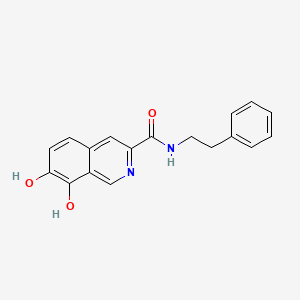 7,8-Dihydroxy-N-phenethylisoquinoline-3-carboxamide