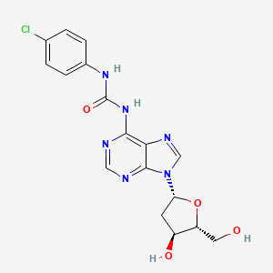 N-[(4-Chlorophenyl)carbamoyl]-2'-deoxyadenosine