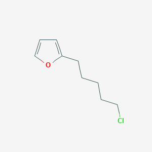 molecular formula C9H13ClO B12915522 2-(5-Chloropentyl)furan CAS No. 92638-97-6