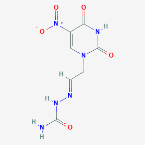 2-(2-(5-Nitro-2,4-dioxo-3,4-dihydropyrimidin-1(2H)-yl)ethylidene)hydrazinecarboxamide