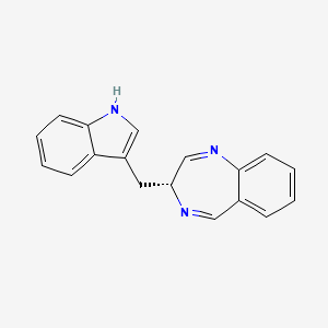 (3R)-3-(1H-indol-3-ylmethyl)-3H-1,4-benzodiazepine