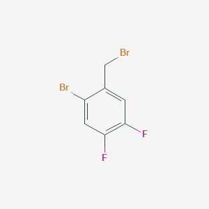 molecular formula C7H4Br2F2 B1291559 1-Bromo-2-(bromomethyl)-4,5-difluorobenzene CAS No. 647862-95-1