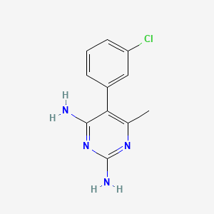 5-(3-Chlorophenyl)-6-methylpyrimidine-2,4-diamine