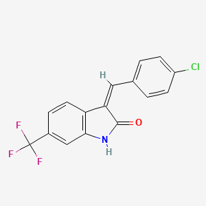 3-[4-Chlorobenzal]-6-trifluoromethyloxindole