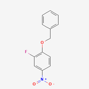 molecular formula C13H10FNO3 B1291564 1-(苄氧基)-2-氟-4-硝基苯 CAS No. 76243-24-8
