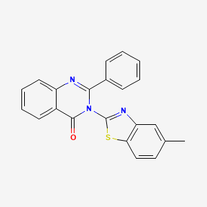 3-(5-methylbenzo[d]thiazol-2-yl)-2-phenylquinazolin-4(3H)-one