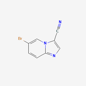 molecular formula C8H4BrN3 B1291565 6-溴咪唑并[1,2-a]吡啶-3-腈 CAS No. 474708-98-0