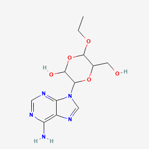 3-(6-Amino-9H-purin-9-yl)-6-ethoxy-5-(hydroxymethyl)-1,4-dioxan-2-ol