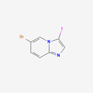 molecular formula C7H4BrIN2 B1291567 6-Bromo-3-iodoimidazo[1,2-a]pyridine CAS No. 474706-74-6