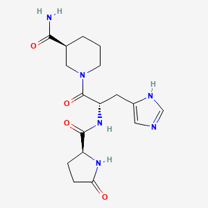 (S)-1-((S)-3-(1H-Imidazol-4-yl)-2-((S)-5-oxopyrrolidine-2-carboxamido)propanoyl)piperidine-3-carboxamide