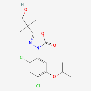 1,3,4-Oxadiazol-2(3H)-one, 3-(2,4-dichloro-5-(1-methylethoxy)phenyl)-5-(2-hydroxy-1,1-dimethylethyl)-