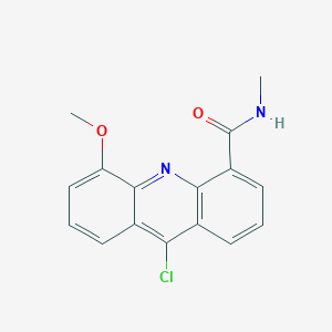 molecular formula C16H13ClN2O2 B12915679 9-Chloro-5-methoxy-N-methylacridine-4-carboxamide CAS No. 88377-34-8