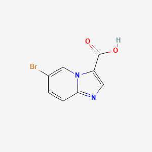 molecular formula C8H5BrN2O2 B1291568 6-溴咪唑并[1,2-a]吡啶-3-羧酸 CAS No. 944896-42-8