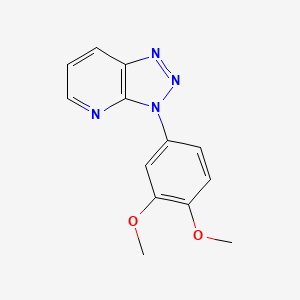 molecular formula C13H12N4O2 B12915714 3-(3,4-Dimethoxyphenyl)-3H-[1,2,3]triazolo[4,5-b]pyridine CAS No. 62052-21-5