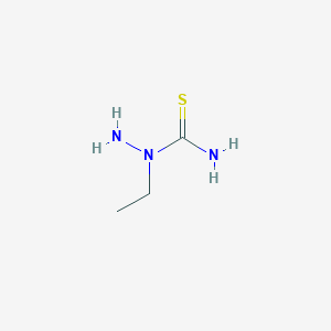 molecular formula C3H9N3S B12915735 1-Ethylhydrazine-1-carbothioamide CAS No. 21149-57-5