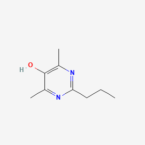 molecular formula C9H14N2O B12915759 4,6-Dimethyl-2-propylpyrimidin-5-ol CAS No. 88070-32-0