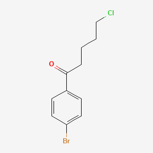 molecular formula C11H12BrClO B1291576 1-(4-溴苯基)-5-氯-1-氧代戊烷 CAS No. 54874-12-3