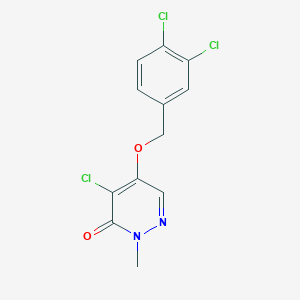 4-Chloro-5-[(3,4-dichlorophenyl)methoxy]-2-methylpyridazin-3(2H)-one