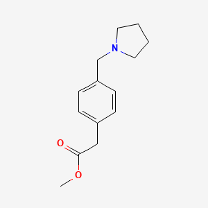 Methyl {4-[(pyrrolidin-1-yl)methyl]phenyl}acetate