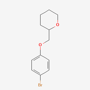 molecular formula C12H15BrO2 B1291581 2-((4-Bromophenoxy)methyl)tetrahydro-2H-pyran CAS No. 528881-31-4