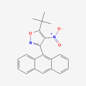 3-(Anthracen-9-yl)-5-tert-butyl-4-nitro-1,2-oxazole