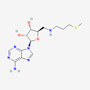 molecular formula C14H22N6O3S B12915952 5'-Deoxy-5'-{[3-(methylsulfanyl)propyl]amino}adenosine CAS No. 67675-28-9