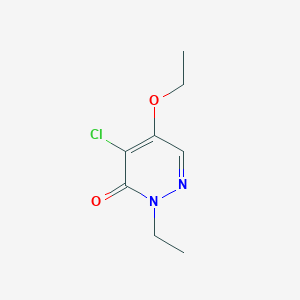 molecular formula C8H11ClN2O2 B12915963 4-Chloro-5-ethoxy-2-ethylpyridazin-3(2H)-one CAS No. 927396-13-2