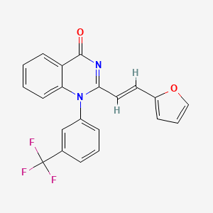 2-(2-(Furan-2-yl)vinyl)-1-(3-(trifluoromethyl)phenyl)quinazolin-4(1H)-one