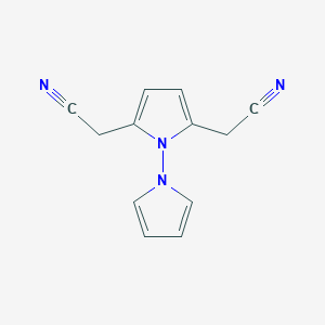 molecular formula C12H10N4 B12916001 2,2'-([1,1'-Bipyrrole]-2,5-diyl)diacetonitrile CAS No. 53720-73-3