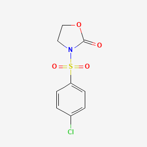 3-[(4-Chlorophenyl)sulfonyl]-1,3-oxazolidin-2-one