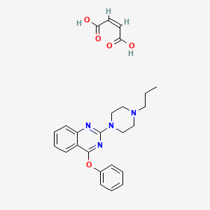 (Z)-but-2-enedioic acid;4-phenoxy-2-(4-propylpiperazin-1-yl)quinazoline