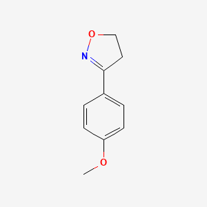 molecular formula C10H11NO2 B12916022 3-(4-Methoxyphenyl)-4,5-dihydro-1,2-oxazole CAS No. 54287-95-5