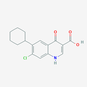 7-Chloro-6-cyclohexyl-4-oxo-1,4-dihydroquinoline-3-carboxylic acid